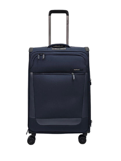 Lightweight Navy Blue Suitcases 4 Wheel Luggage Travel Cabin Bag