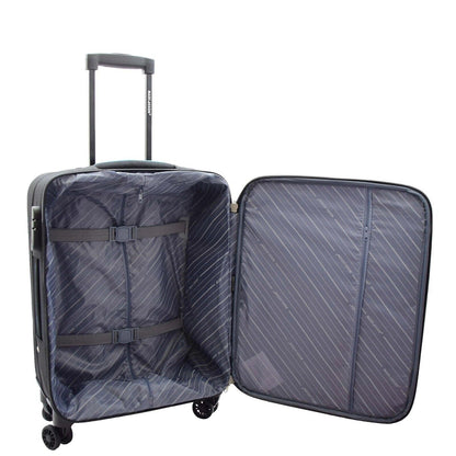 Calera Cabin Soft Shell Suitcase in Black
