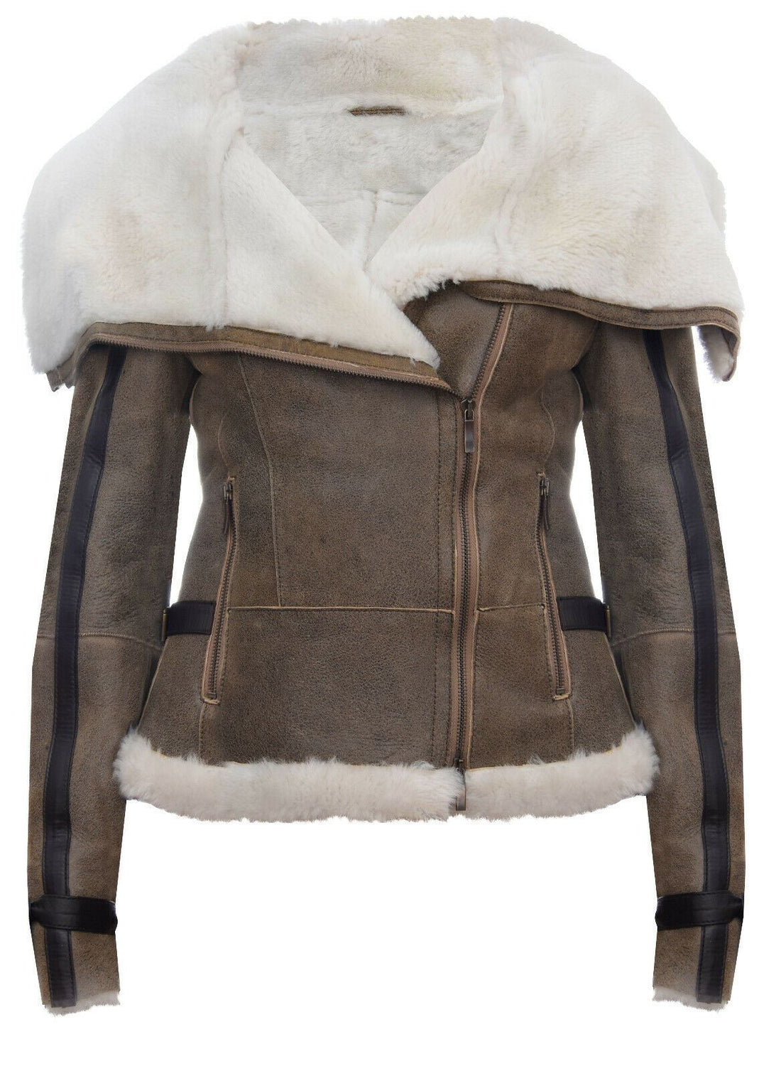 Womens Merino Sheepskin Leather Jacket-Petworth