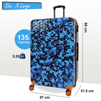 Hardshell Camo Robust ABS Suitcase Set