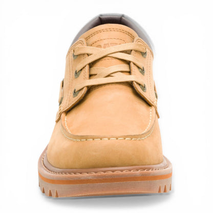 CAT (Caterpillar) Mens Honey Brown Leather Low-Cut Boots - Colorado Boat Lo