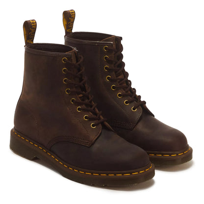 Dr Martens 1460 Brown Crazy Horse Leather Combat Boots - 11822203
