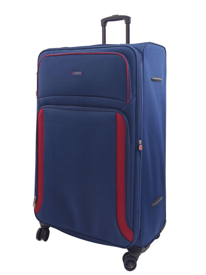 Ashland Extra Large Soft Shell Suitcase in Navy