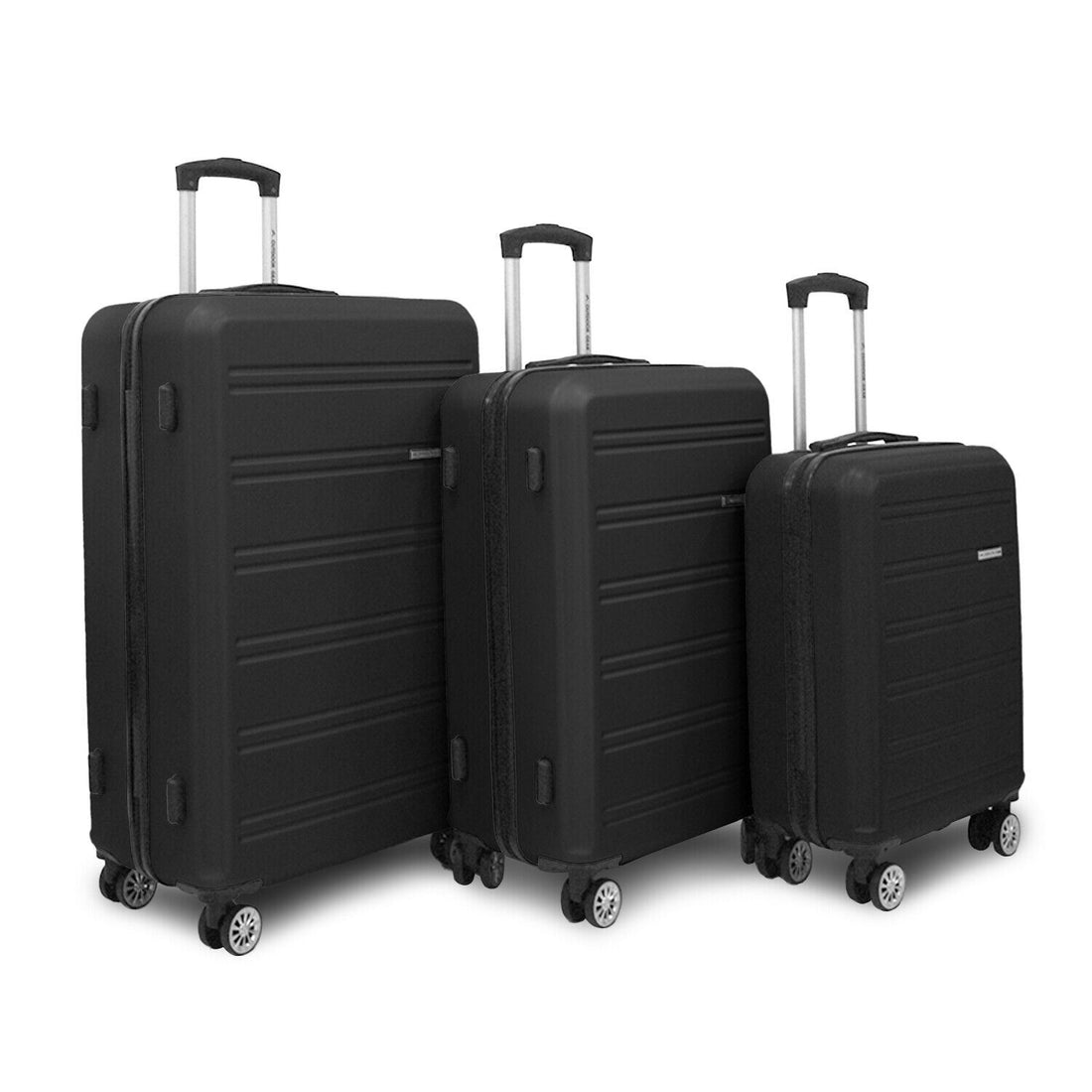Hardshell Black Suitcase Robust ABS Lightweight Luggage Bag