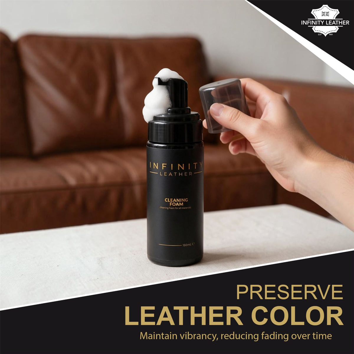 Leather, Suede &amp; Trainer Deep Clean Stain Remover Cleaning Foam