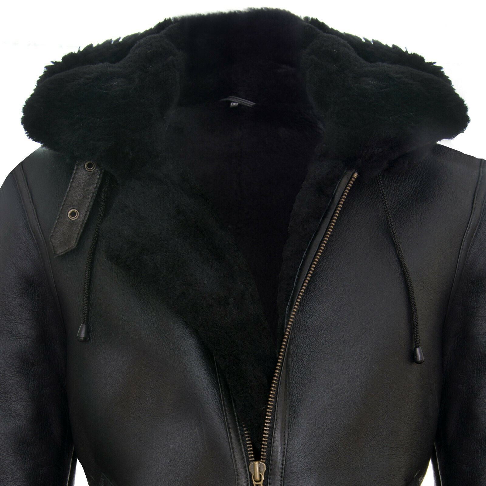 Mens B3 Hooded Sheepskin Flying Jacket-Harwich