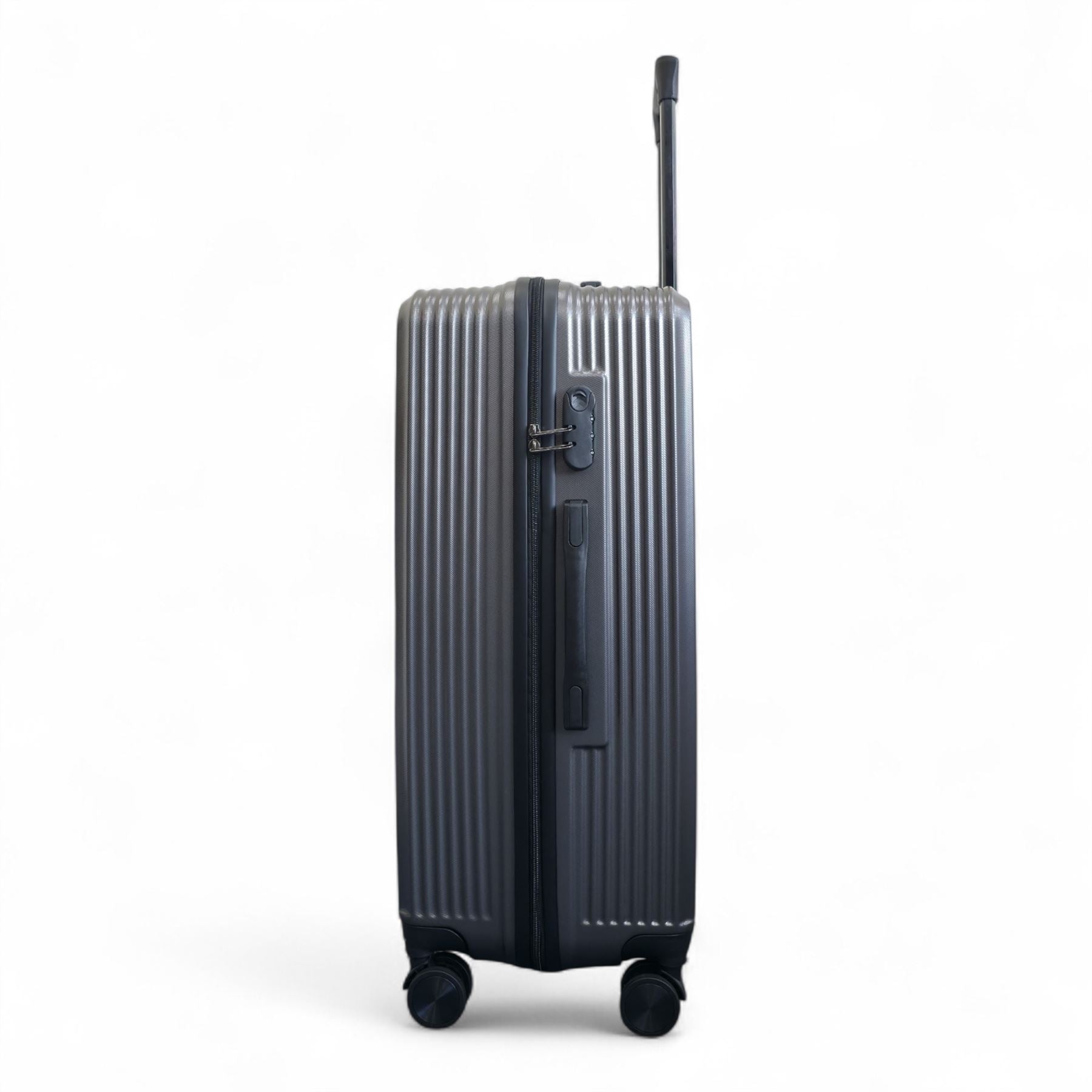 Junee Large Hard Shell Suitcase in Charcoal Grey