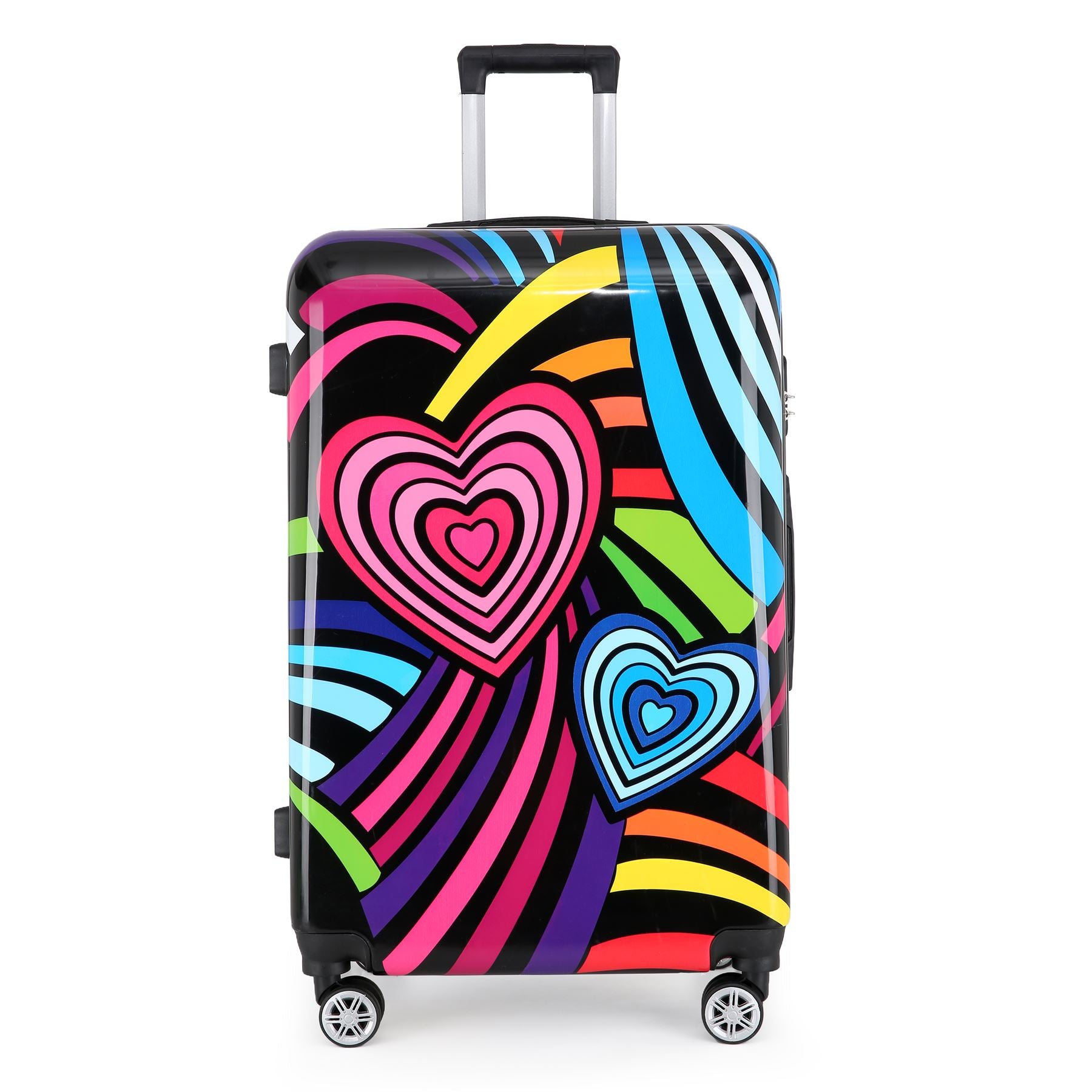 Chelsea Large Hard Shell Suitcase in Hearts