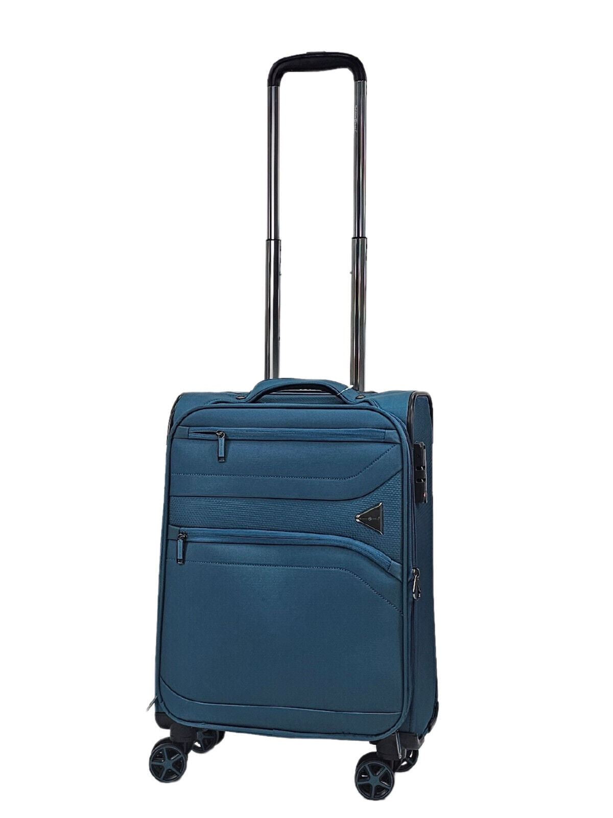 Clayton Cabin Soft Shell Suitcase in Teal