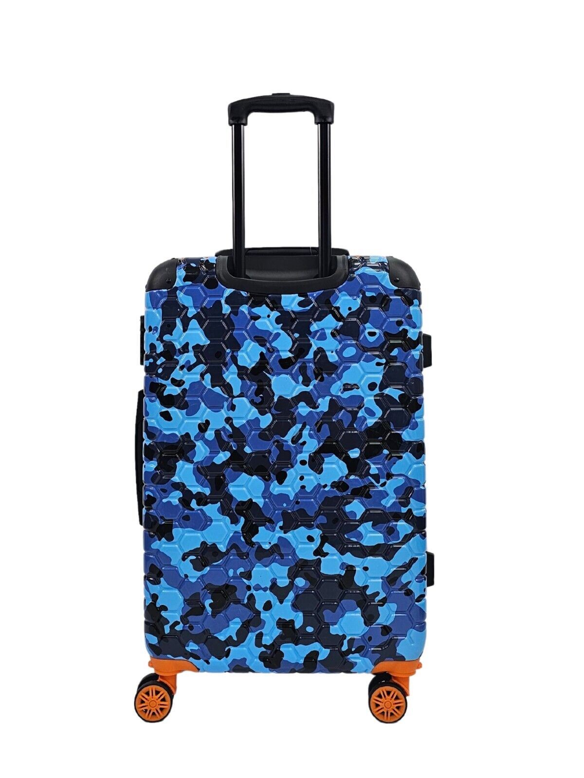 Hardshell Cabin Blue Suitcase Set Robust 8 Wheel ABS Luggage Travel Bag - Upperclass Fashions 