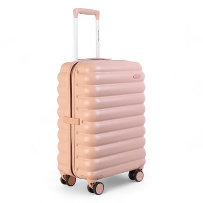 Hard Shell Cabin 37 x 22 x 55 cm Pink TSA Secure Luggage Suitcase Suitable for Easyjet, Ryanair