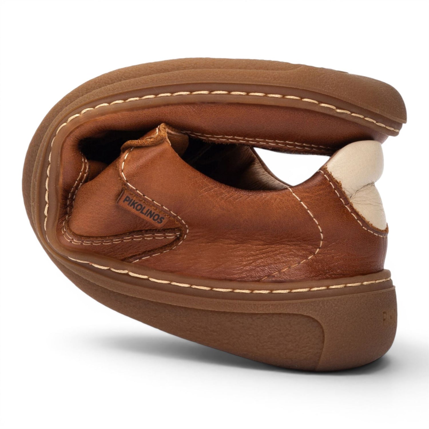 Pikolinos Tan Brown Leather Sneakers Trainer Barefoot Shoes - Aranjuez