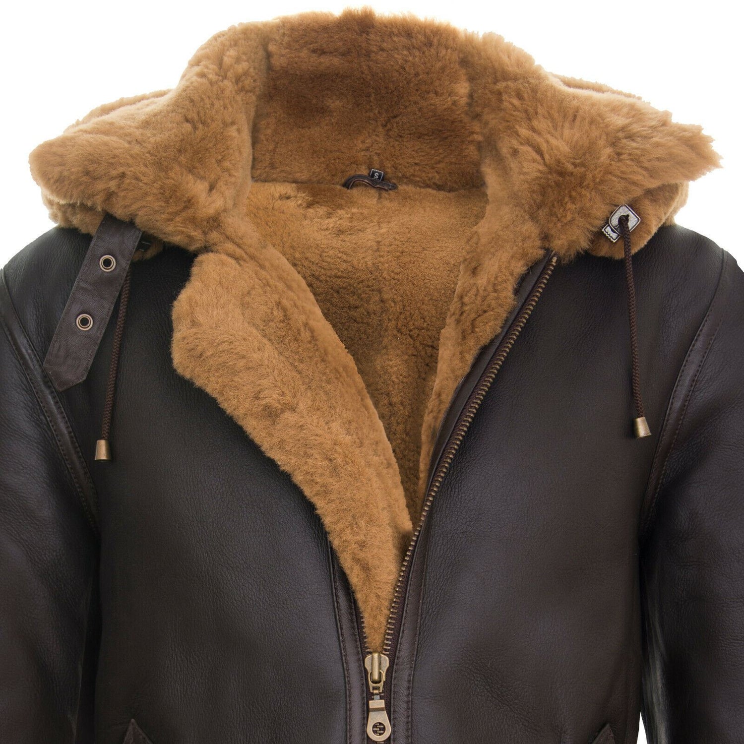 Mens B3 Hooded Sheepskin Flying Jacket-Harwich