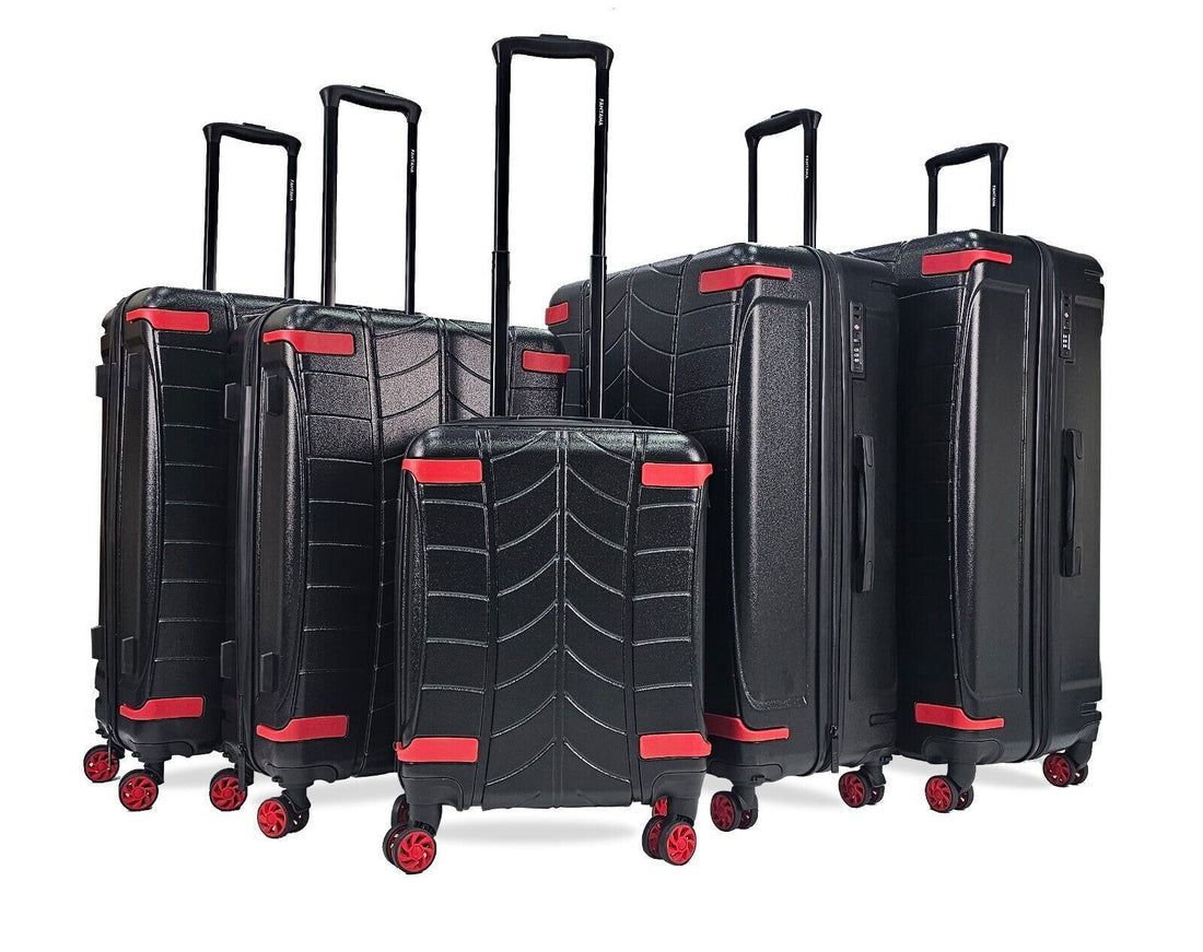 Bynum Set of 5 Hard Shell Suitcase in Black