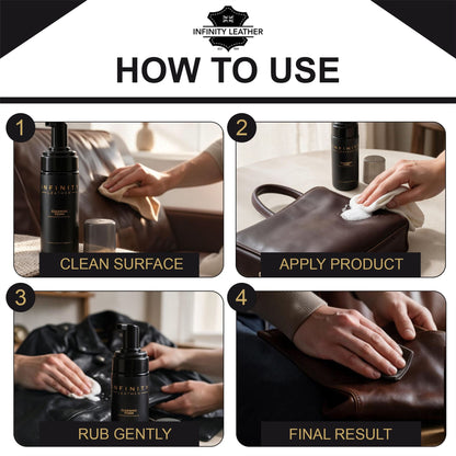 Leather, Suede &amp; Trainer Deep Clean Stain Remover Cleaning Foam