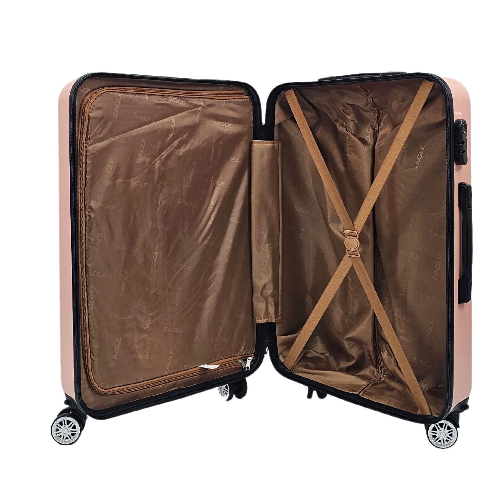 Brookside Extra Large Hard Shell Suitcase in Rose Gold