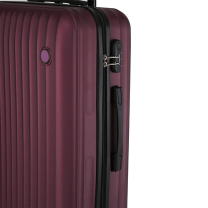 Edmonton Large Hard Shell Suitcase in Burgundy