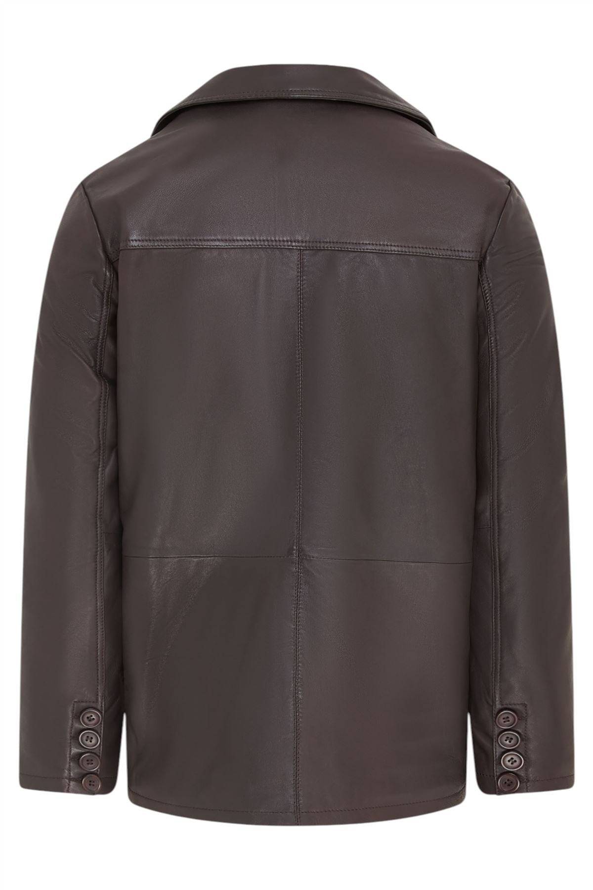 Men’s 4 Button Italian Leather Blazer Jacket - Loxton