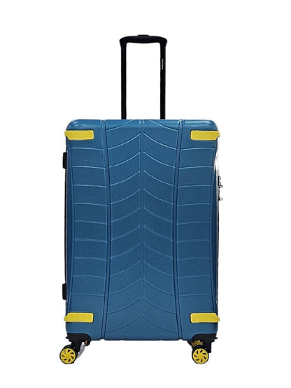 Bynum Large Hard Shell Suitcase in Blue