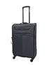Lightweight Soft Grey Suitcases Set 4 Wheel Luggage Travel TSA Cabin - Upperclass Fashions 