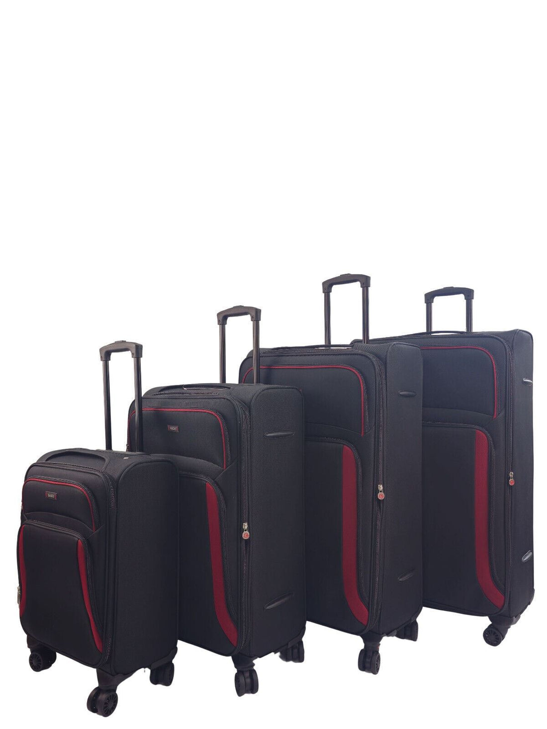 Ashland Set of 4 Soft Shell Suitcase in Black