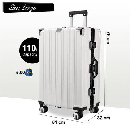 Airdrie Large Hard Shell Suitcase in White
