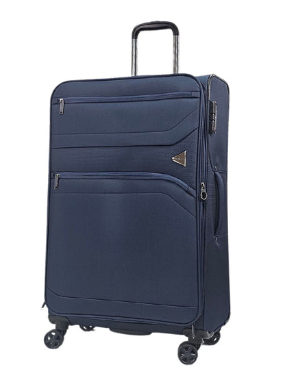 Clayton Large Soft Shell Suitcase in Navy