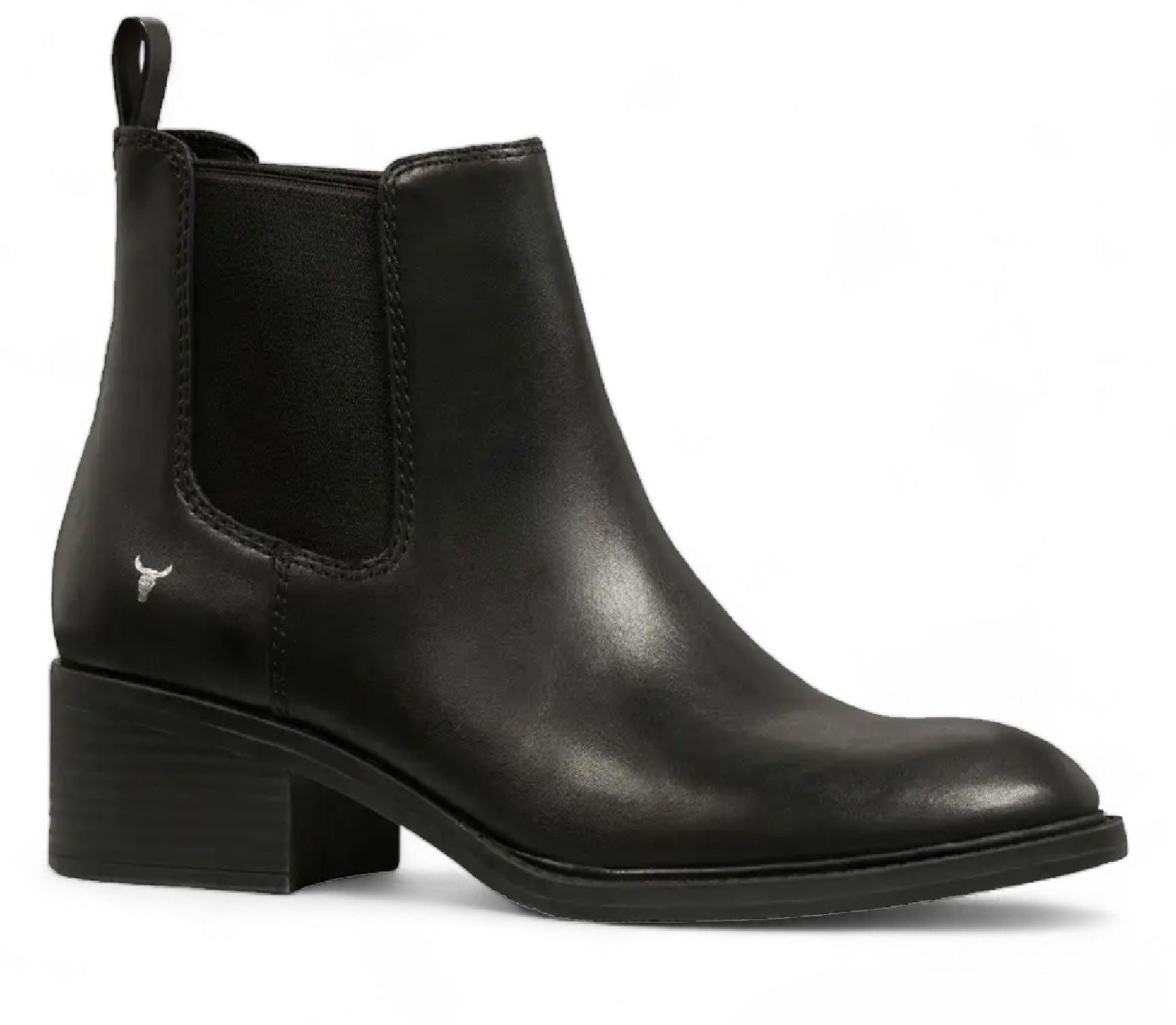 Windsorsmith Black Classic Leather Chelsea Boots - Replace