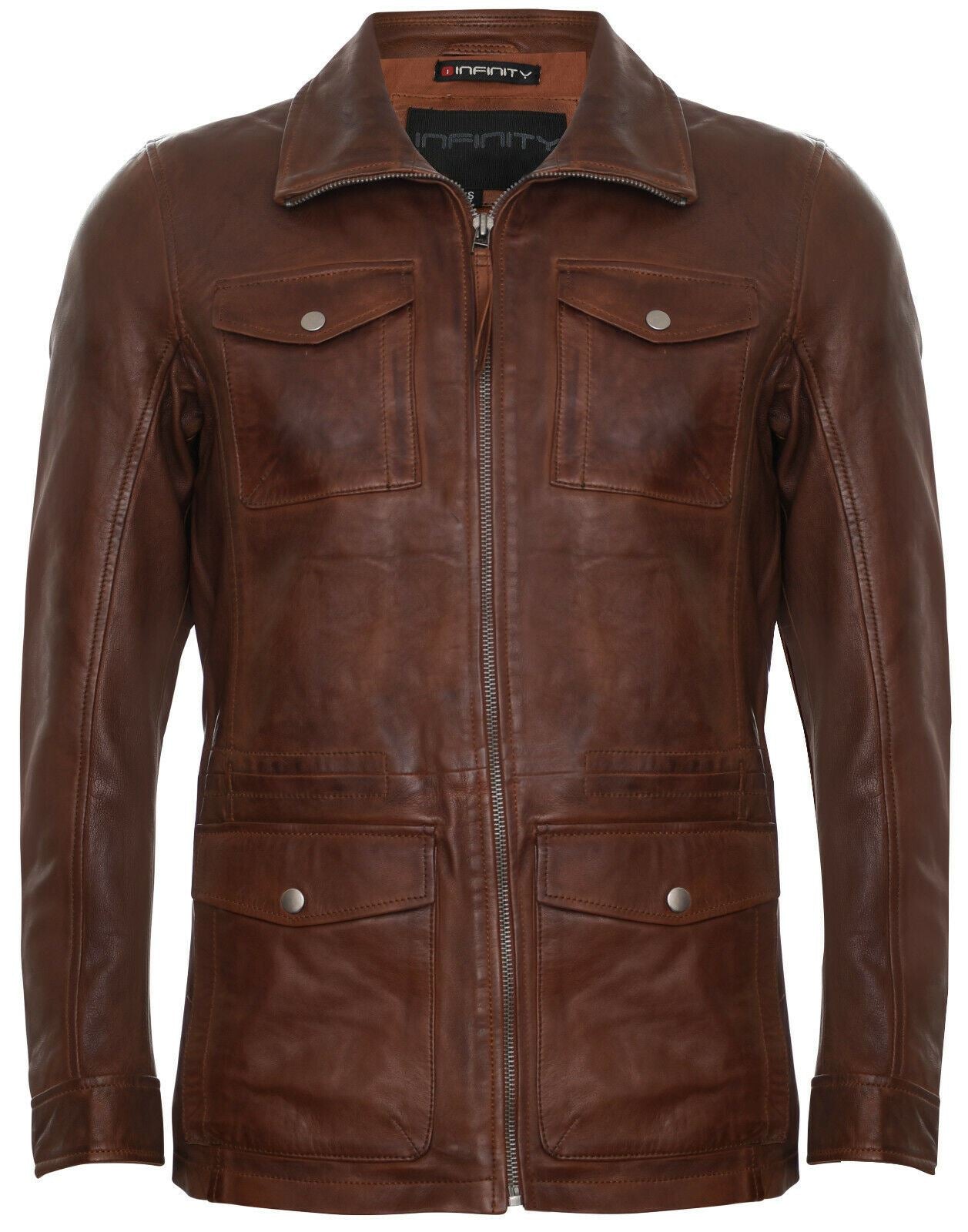 Mens Mid-Length Timber Safari Coat-Falmouth
