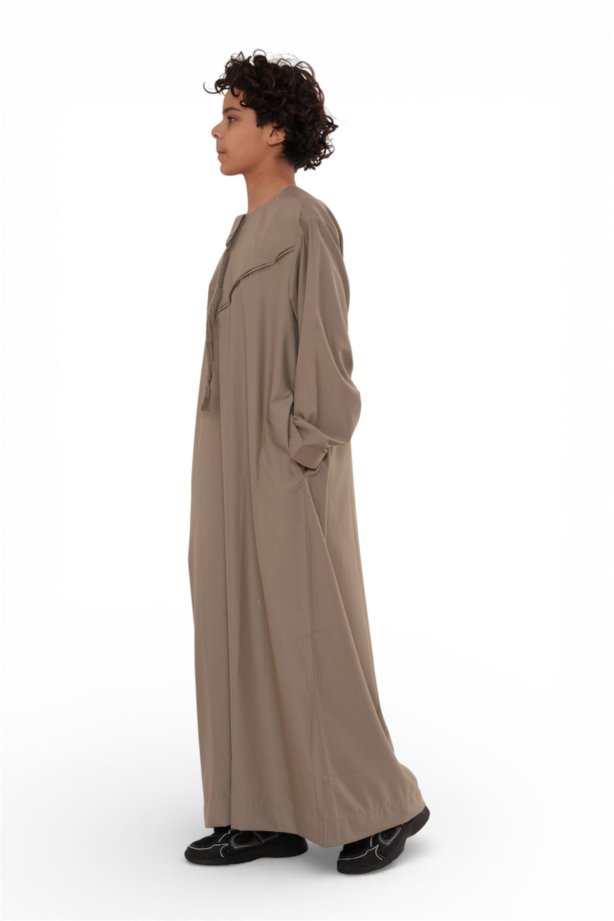 Kids Boys Eid Moroccan Jubba Robe Djellaba Ramadan Eid Thobe - K-HM11