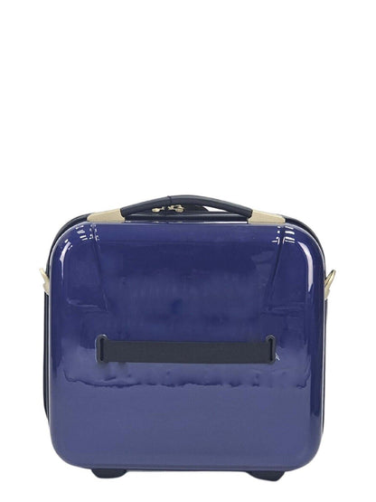 Butler Cosmetic Hard Shell Suitcase in Blue