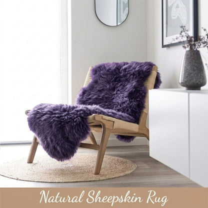 Genuine Sheepskin Double Natural Fluffy Silky Soft Real Wool Rug
