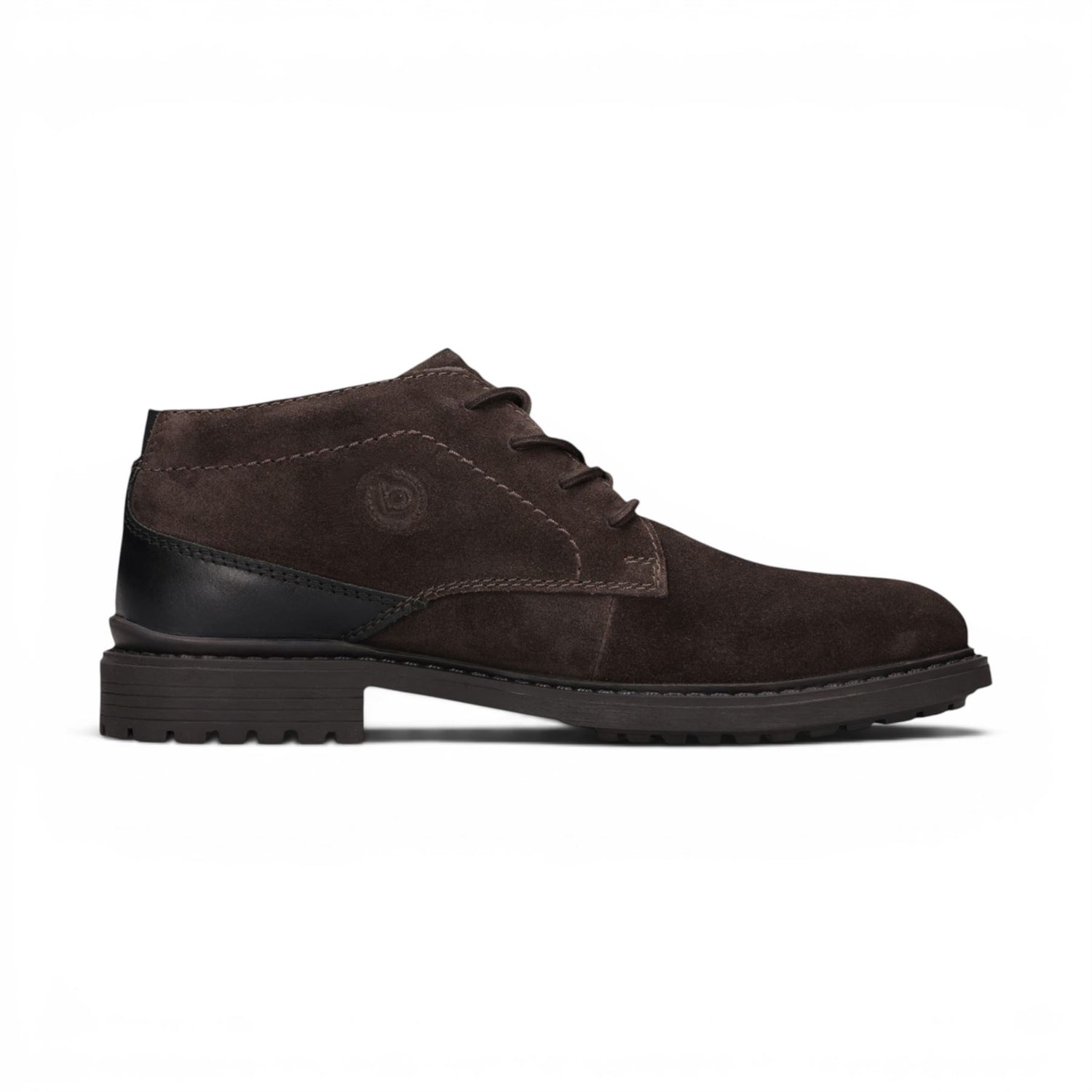 Bugatti Mens Dark Brown Suede Leather Lace-up Desert Ankle Boots - Lota