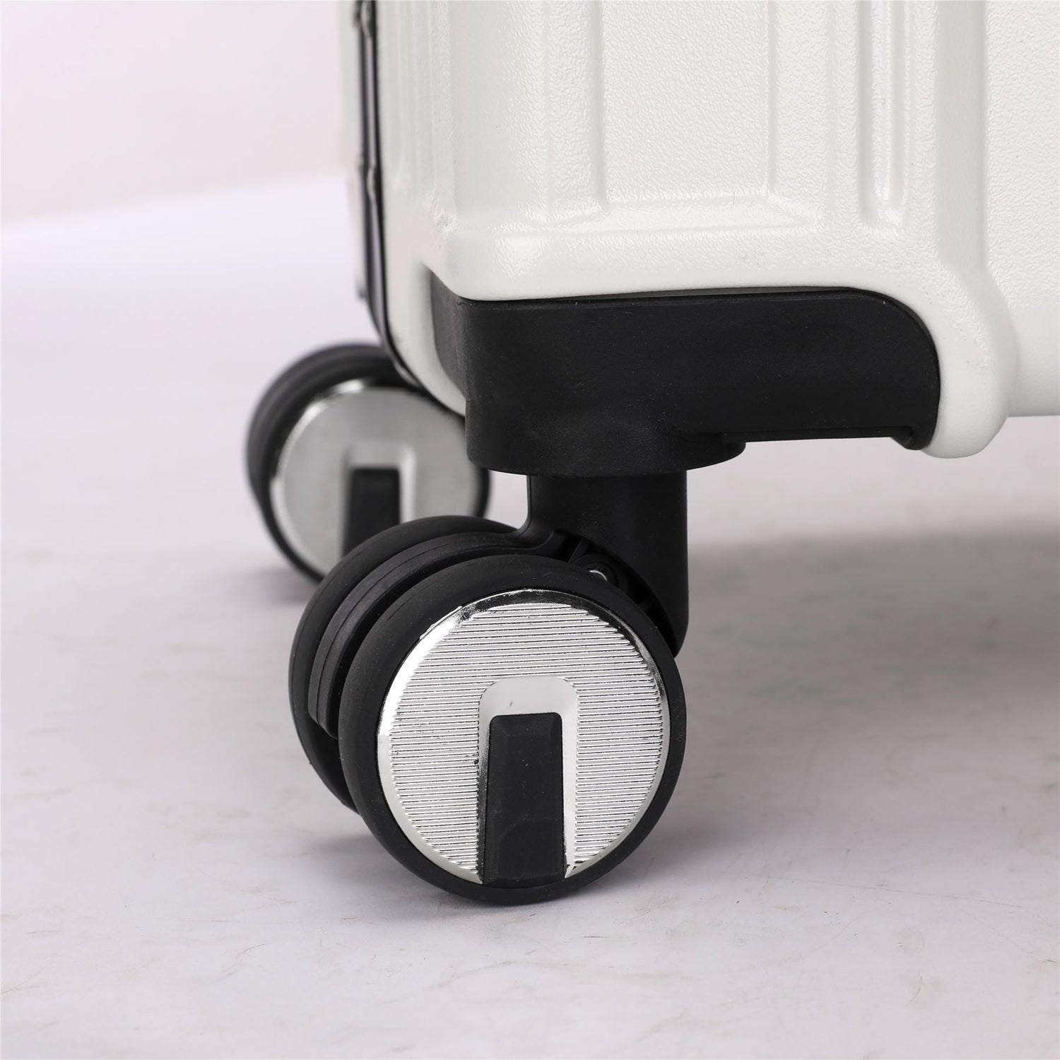 Hardshell Pink Suitcase Set Robust 8 Wheel Luggage Cabin Case Bag - IL-PC-ALLOY-WHITE