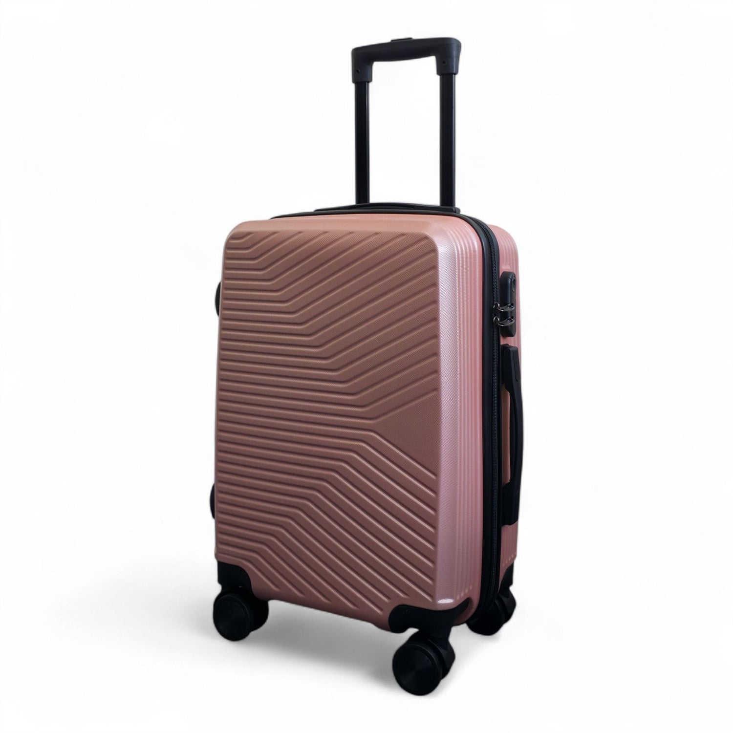 Junee Cabin Hard Shell Suitcase in Rose Gold