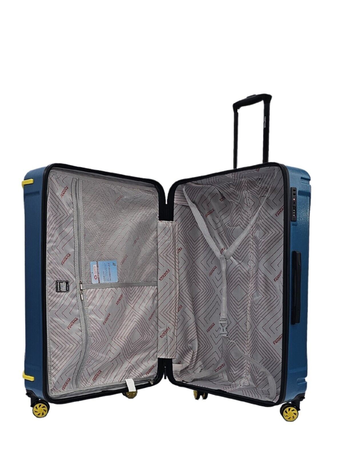 Bynum Extra Large Hard Shell Suitcase in Blue