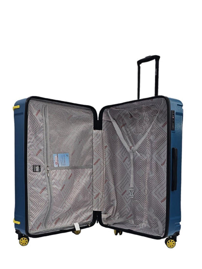 Bynum Extra Large Hard Shell Suitcase in Blue