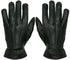 MENS BLACK CLASSIC REAL 100% LEATHER GLOVES THERMAL LINED DRIVING WINTER GIFT - Upperclass Fashions 