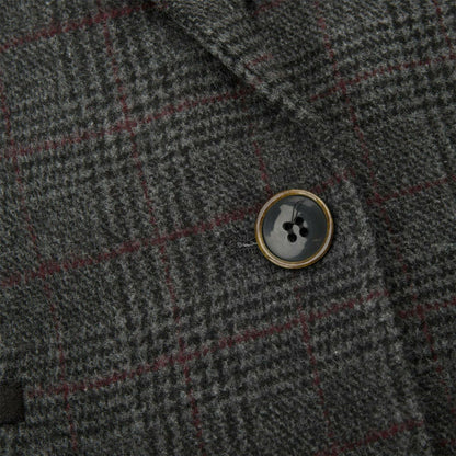 Womens Tweed 1920s Herringbone Charcoal Waistcoat