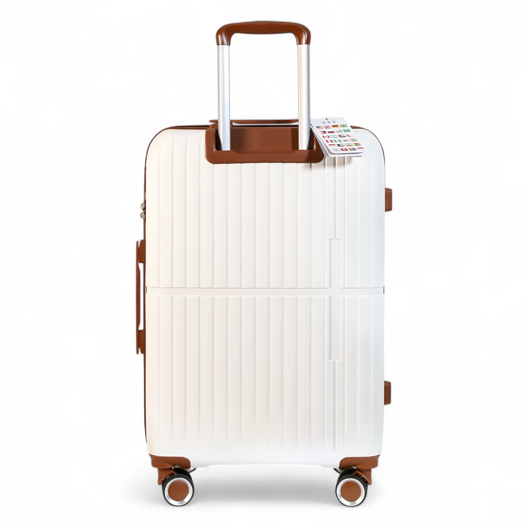 Corowa Medium Hard Shell Suitcase in White
