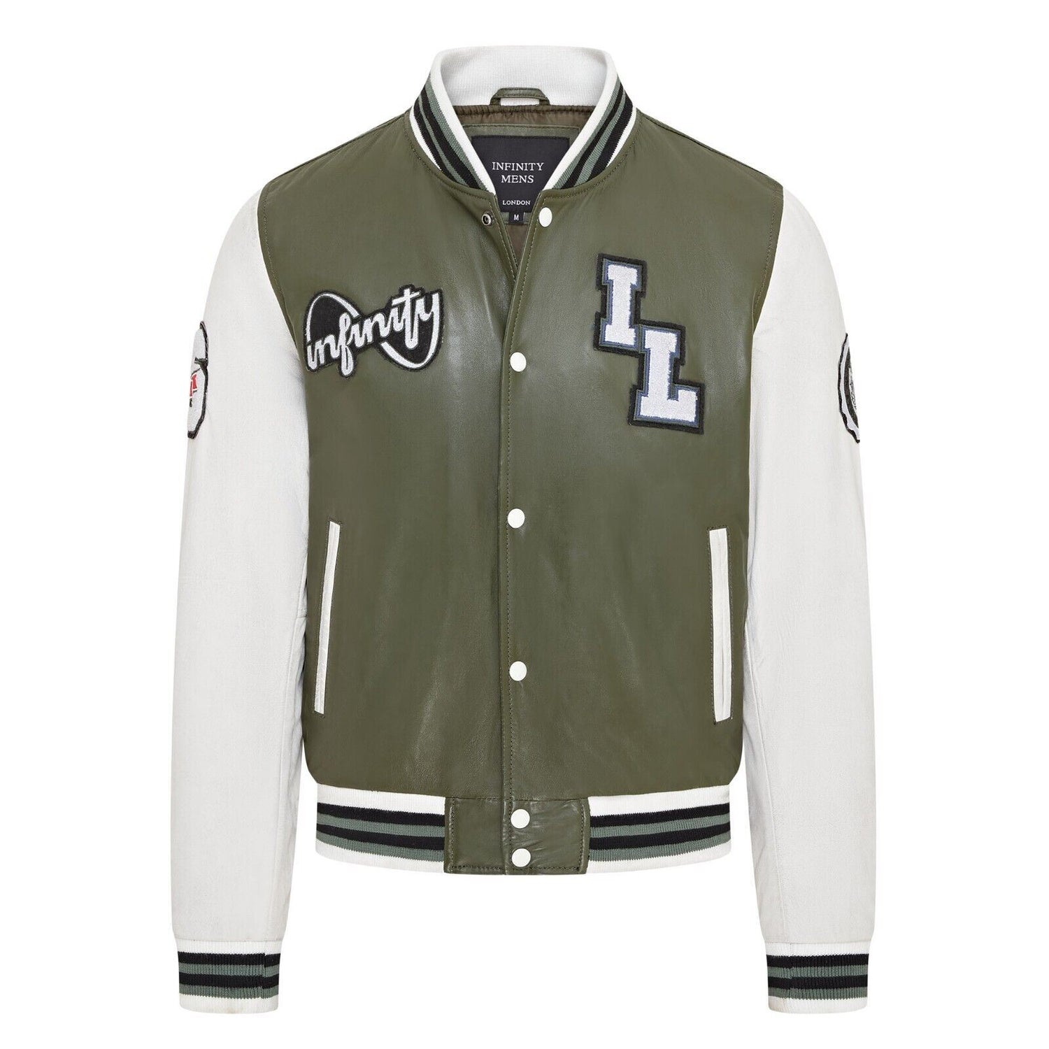 Mens Baseball Leather Letterman Bomber Jacket - Walthamstow