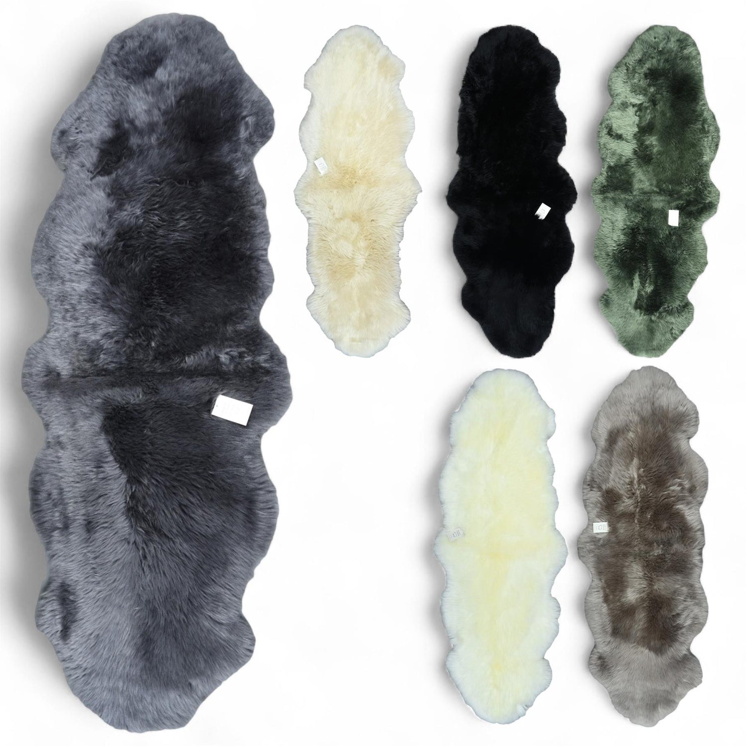 Genuine Sheepskin Double Natural Fluffy Silky Soft Real Wool Rug