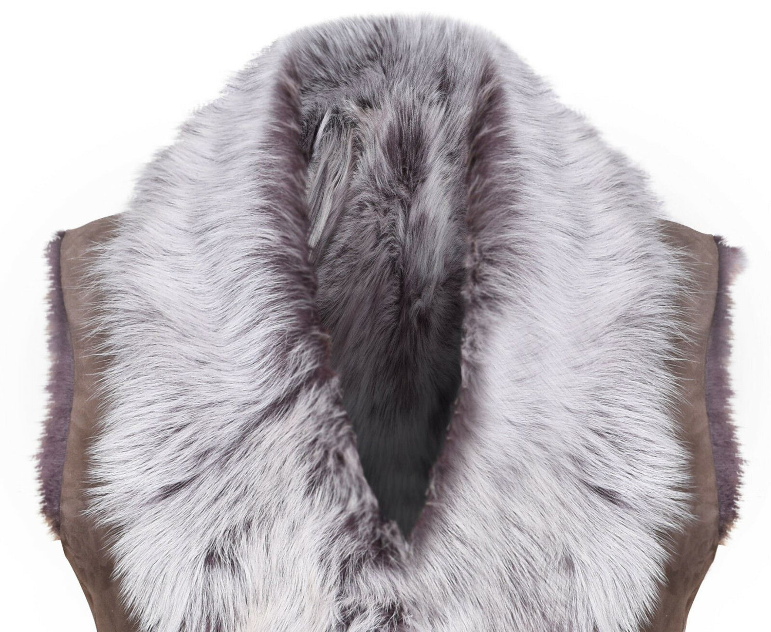 Womens Warmer Toscana Sheepskin Long Gilet-Seaford