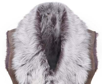 Womens Warmer Toscana Sheepskin Long Gilet-Seaford