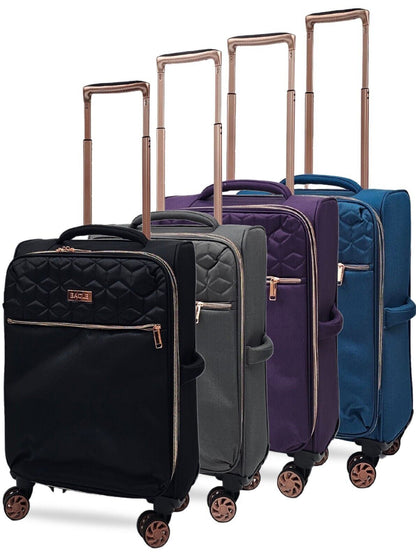 Cabin 4 Wheel Luggage Travel Soft Lightweight Bags
