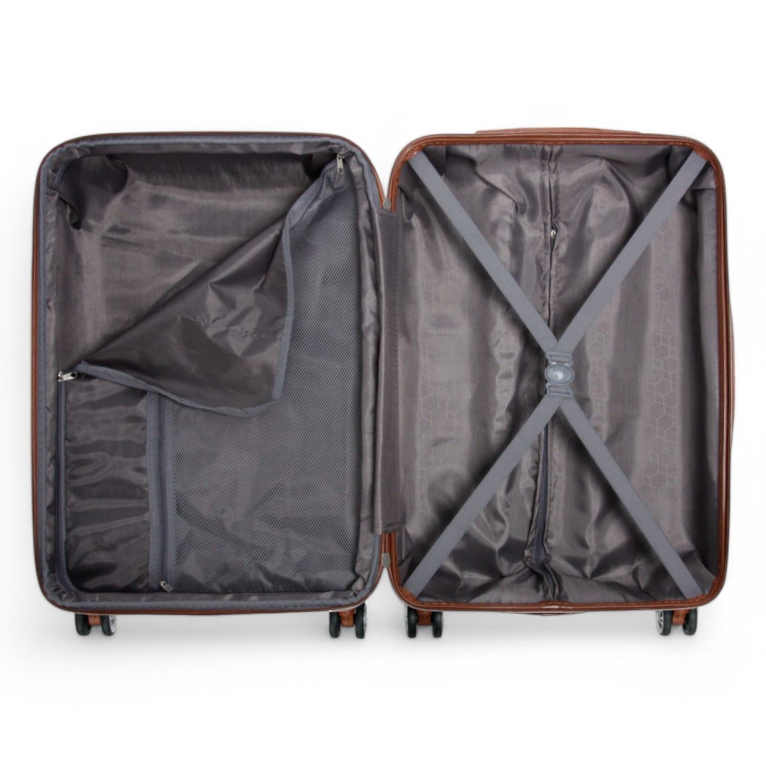 Armidale Medium Hard Shell Suitcase in Coffee
