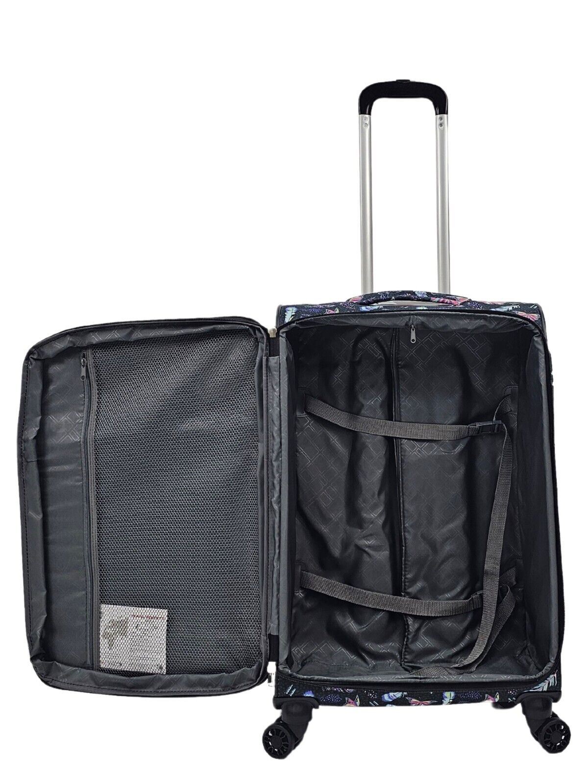 Ashville Large Soft Shell Suitcase in Butterfly