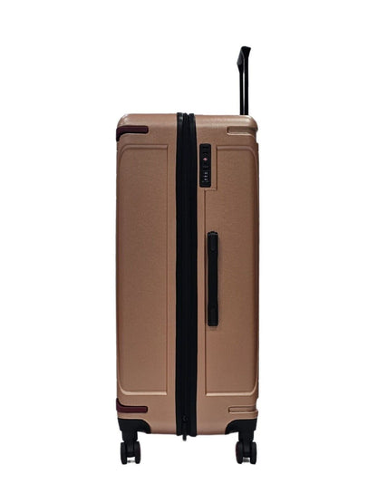 Bynum Double Extra Large Hard Shell Suitcase in Rose Gold