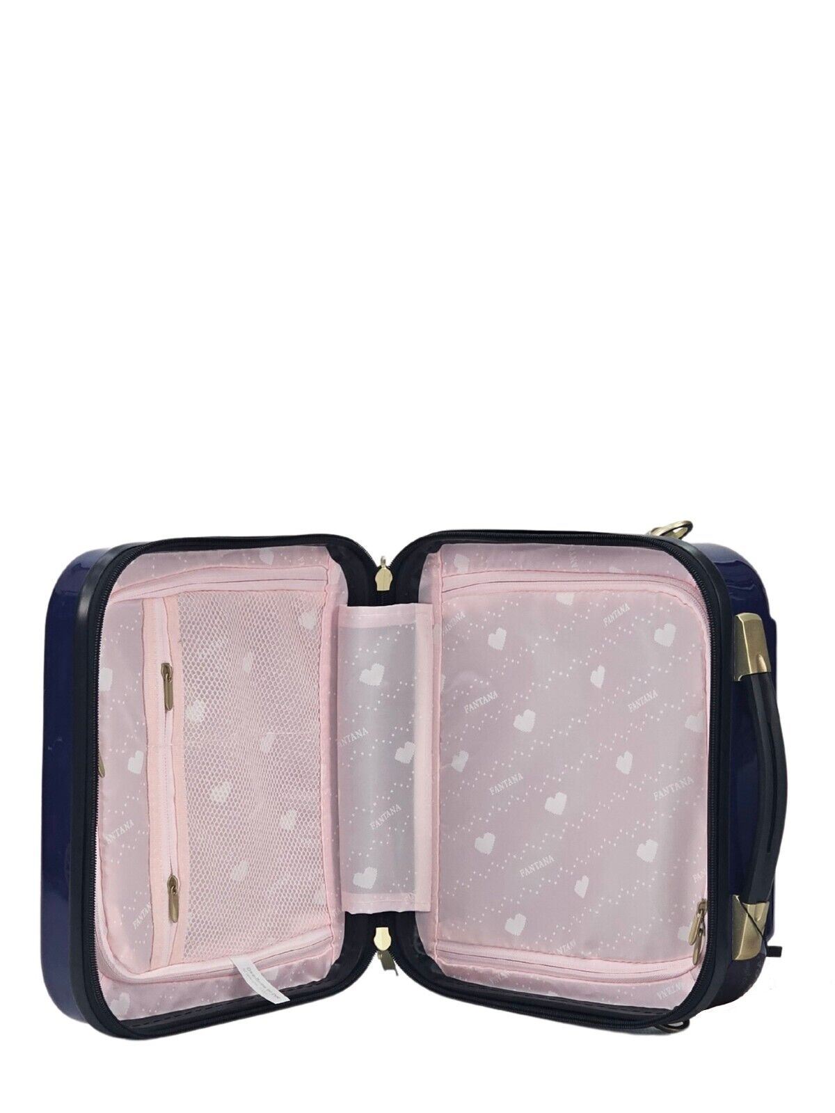 Butler Cosmetic Hard Shell Suitcase in Blue
