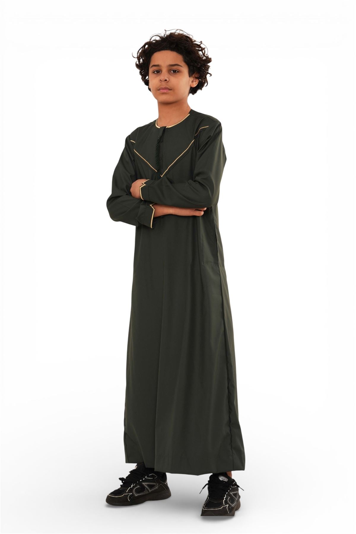 Kids Boys Ramadan Moroccan Jubba Robe Djellaba Eid Thobe - K-TT-006